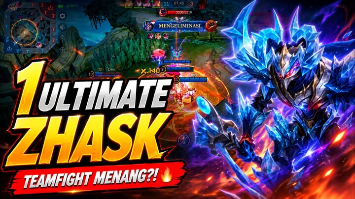 1 ULTIMATE ZHASK BIKIN TEAMFIGHT AUTO MENANG! 😱🔥 BEST BUILD ZHASK 2026 | Mobile Legends