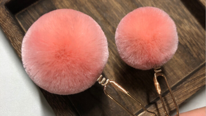 زهرة المخمل غير الملموسة – كرات مخملية من الحرير الخام، ناعمة ووردية ونضرة