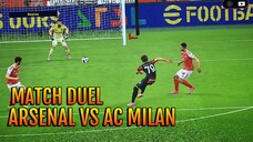 Match Paling Seru Seantero Bstation Eh Efootball Arsenal VS AC Milan 🗿