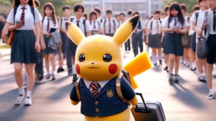 Lại đến mùa tựu trường, Pikachu thu dọn hành lý và quay lại trường học bài