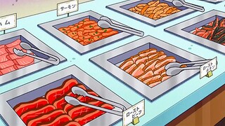 “各种菜肴、肉类和海鲜应有尽有，让人们享受了一场味蕾的盛宴。”