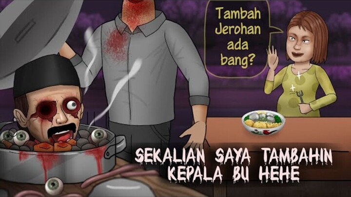 Ngidam... Bu Siko Makan Bakso Setan #HORORKOMEDI  Kartun Lucu, Kartun Hantu, Ani