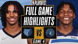 MEMPHIS GRIZZLIES vs MINNESOTA TIMBERWOLVES FULL GAME 4 HIGHLIGHTS | 2022 NBA Playoffs NBA 2K22