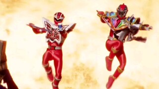 The latest 1-minute trailer for the movie "Majin Sentai Brilliant Warrior vs. Knight Ryu Sentai Ryus