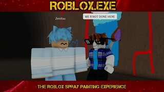 THE ROBLOX SPRAY PAINTING EXPERIENCE FUNNY MOMENTS #2