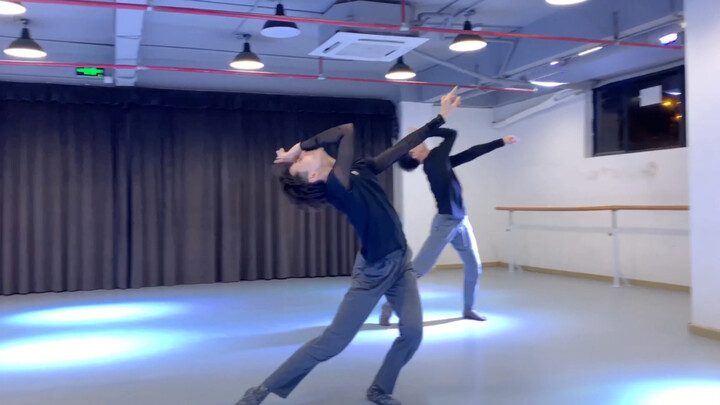 Modern dance ensemble