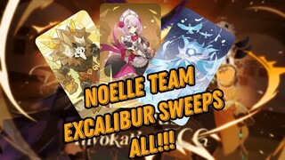 NOELLE EXCALIBUR SWEEPS ALL!! | GENIUS INVOCATION TCG | GENSHIN IMPACT