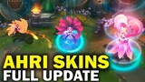 Ahri Visual Update - ALL SKINS - League of Legends
