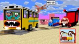 Monster School : BUS EATER VS TRAIN SCHOOL | THOMAS, TRAIN EATER, CHOO CHARLES - Minecraft Animation