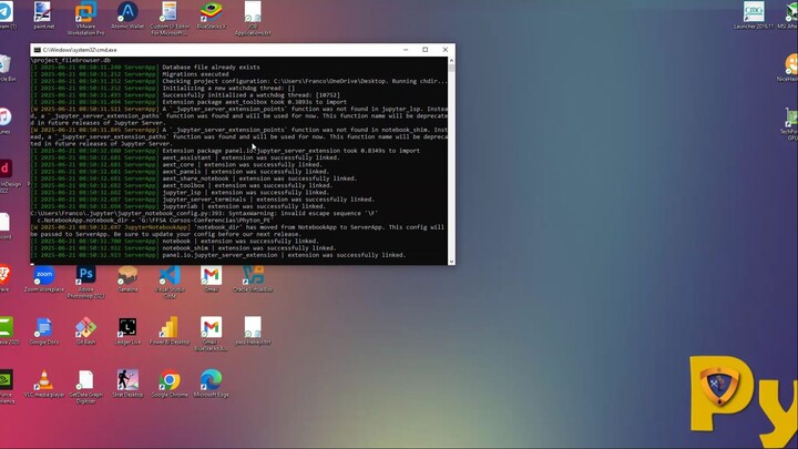archivo bat para abrir Jupyter Notebook Python