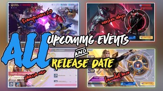 UPCOMING EVENTS AND RELEASE DATE || NEW SKIN EVENTS MOBILE LEGENDS -TRANSFORMER BATCH 2,MOSKOV ABYSS