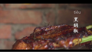 Thịt nướng Nhân Sơn nướng bằng lửa than thơm phức #amthucngon