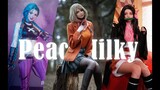 "Resident Evil 4 Remake" Ashley memodelkan kehidupan sehari-hari PeachMilky—PeachMilky Instagram [Re