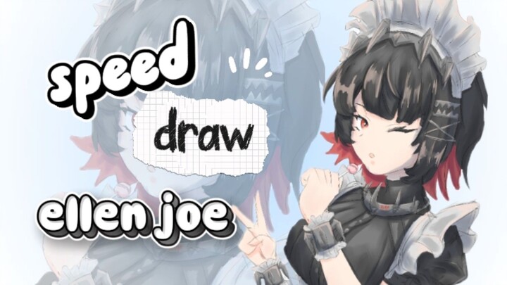 speed darw fan art | maid shark 🦈🦈 [zenles zone zero]