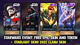 STARWARS EVENT! FREE STARWARS SKIN AND EPIC SKIN + TOKEN DRAW! 2022 NEW EVENT | MOBILE LEGENDS