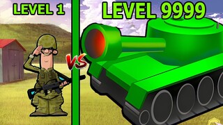 Nâng Cấp Đội Quân Tiến Hóa Evolution Thành Xe Tăng Pháo Tự Hành - Epic Army Clash Top Game Thành EJ