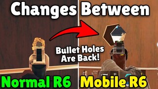 Side By Side Comparison Between R6 Mobile Vs Normal Build - Rainbow Six Siege Demon Veil
