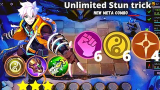 MAGIC CHESS NEW UNLIMITED STUN COMBO NEW UPDATE MEW META | MLBB MAGIC CHESS BEST SYNERGY COMBO