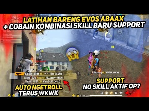 LATIHAN SAMA EVOS ABAAX + COBAIN KOMBINASI NO SKILL AKTIF BUAT SUPPORT AUTO OPER POWER??
