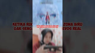 KETIKA RUOK FF BAR BAR DI ZONA BIRU GAK SENGAJA KILL PLAYER EVOS REAL