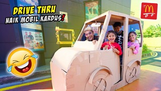 KE DRIVE THRU NAIK MOBIL KARDUS‼️🤣 MBAKNYA BINGUNG‼️🤣 wkwkwk