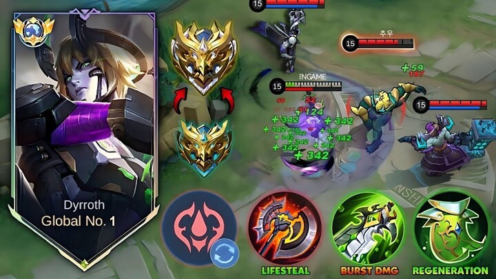 META DYRROTH GUIDE TO GET HYPER LIFESTEAL & REGEN! - NEW WINSTREAK BUILD TUTORIA