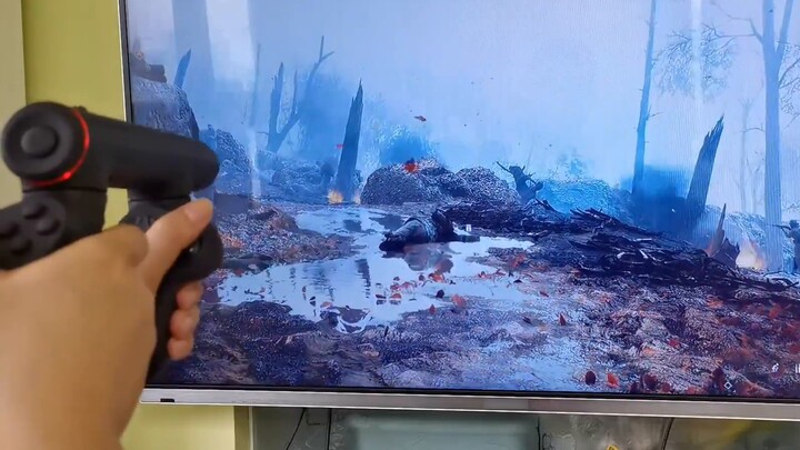 A 5-second light-changing gun game on the battlefield, there is no sight in the whole process, the p