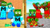 Monster School : Squid Game x Happy Ice Zombie, BUT Fire Zombie... - Minecraft Animation