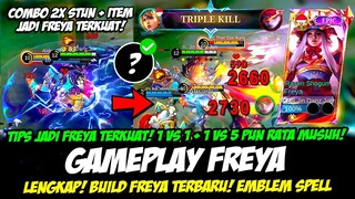 CARA JADI FREYA TERKUAT❗COMBO FREYA TERBARU❗BUILD FREYA TERSAKIT 2024❗GAMEPLAY FREYA TOP GLOBAL 2024