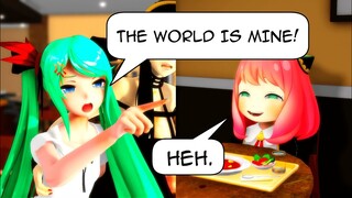 【MMD】Anya Forger 🥜 (with Hatsune Miku) 【Spy x Family/Vocaloid】