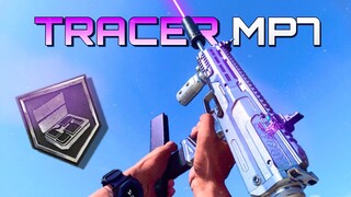 The MP7 but it shoots Purple Bullets