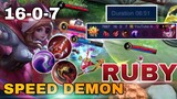 Ruby Best Build 2021 | 6+ minutes 16 Kills already | ikanji RUBY Gameplay | Mobile Legends✓