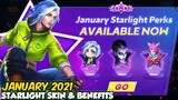 Happy New Year!, JANUARY 2021 STARLIGHT SKIN AND BENEFITS | STARLIGHT 2021 | MOBILE LEGENDS
