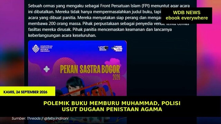 Polemik Buku Memburu Muhammad, Polisi Usut Dugaan Penistaan Agama