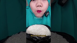 DYMA |ASMR RAW RICE EATING |Makan Beras | asmrrawriceeating| #asmrsounds  #asmr #shorts #mukbang(2)