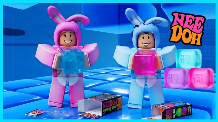 MIPAN & ZUZUZU Parkour Obby Terbuat Dari Squishy Needoh Yang Satisfying! ROBLOX