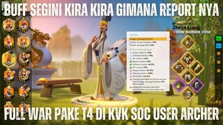 NOSTALGIA WAR PAKE T4 ARCHER DI KVK SOC PERDANA BERAPA NIH REPORT NYA  ? BISA SURVIVE KAH ??