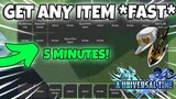 [AUT] HOW TO GET ITEMS *FAST*! GET ANY ITEM IN A UNIVERSAL TIME! Roblox