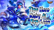 Cara Gua Laning Hero Ruby di Exp Lane Mythic Romawi Perbatasan!