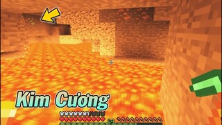 Tìm Thấy Kim Cương Và Mầm Sống Đầu Tiên - Minecraft Sinh Tồn Đảo Hoang #11