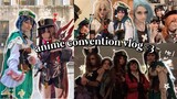 anime convention w/ my friends || cosplay vlog!!