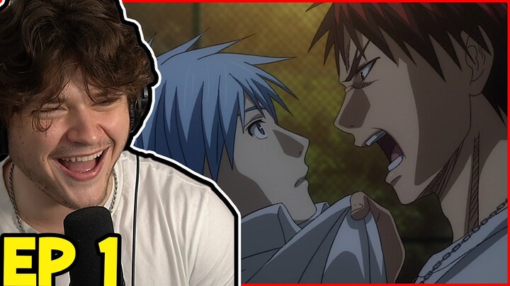 MY FIRST TIME WATCHING KUROKO'S BASKETBALL! || Kuroko Episode 1 Reaction