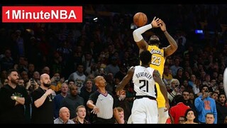 NBA TOP 3 Blocks 2019 KCP,  Gobert and Beverly on Lebron James | 1 Minute NBA | Richard Benito