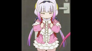 Kanna popps out her horns and tail