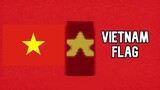 How to make the flag of VIETNAM in Minecraft!