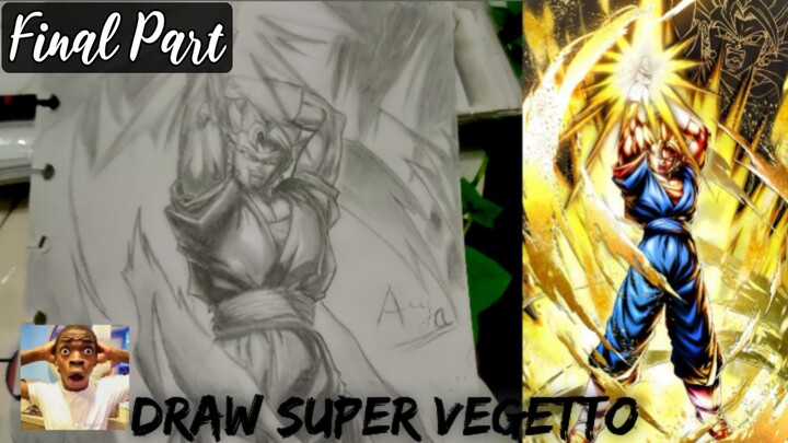 FINALLY.. The Devil Born In Heaven.. | Draw Super Vegetto (BnW Style) (Final Part