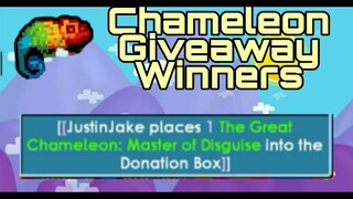 Growtopia Giveaway Chameleon Winner!