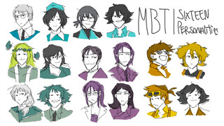 [Digital Art] Myers Briggs Type Indicator's 16 Personality Types