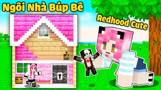 MỀU 24 GIỜ BẮT CÓC REDHOOD BỎ VÀO NGÔI NHÀ BÚP BÊ TRONG MINECRAFT*MỀU BIẾN CHỊ PANDA THÀNH BÚP BÊ MC