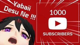 1000 Subscribers Yabai Desu Nee !!! Terima Kasih Atas Semua Dukungan Kalian !!!【VTUBER INDONESIA】